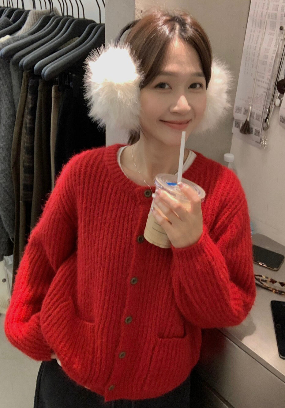 // 直坑紋口袋圓領CD