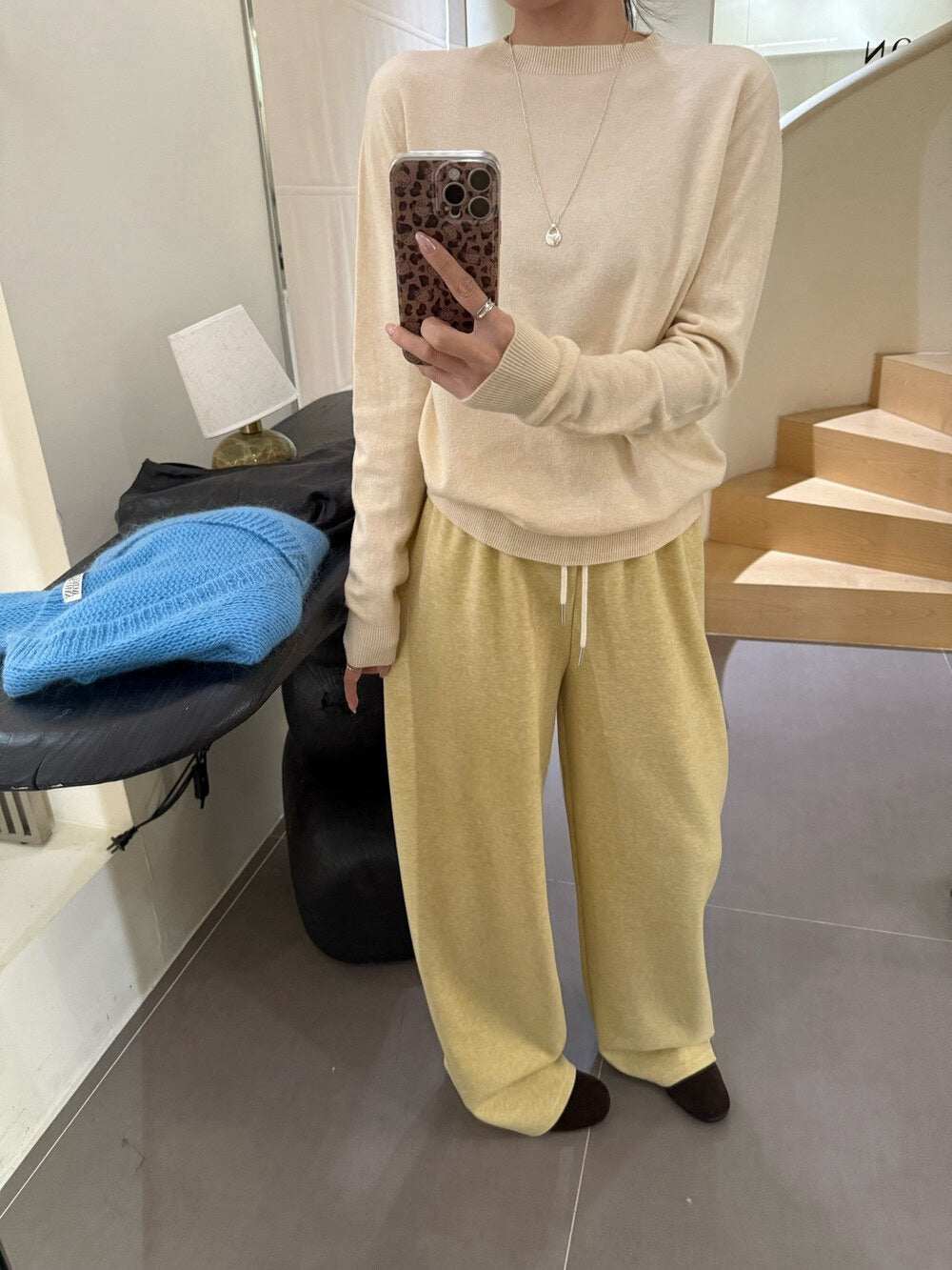 // 5%wool 20色親膚針織上衣