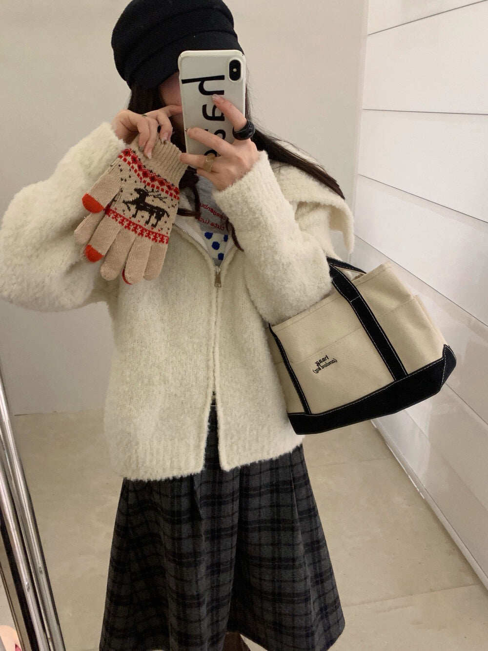 // 10%羊毛圈圈絨大翻領CD