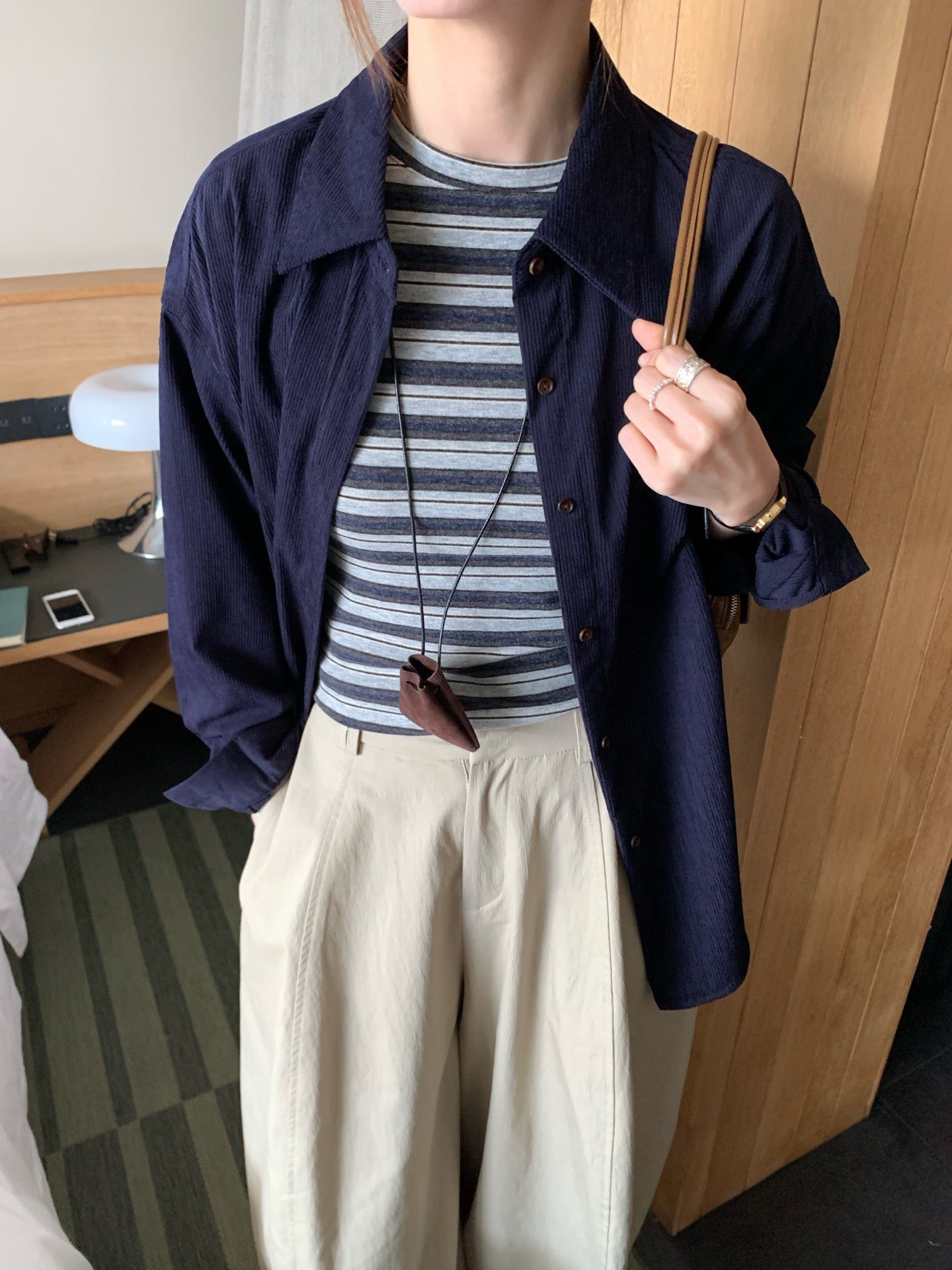 // 多色超柔軟燈芯絨口袋SH