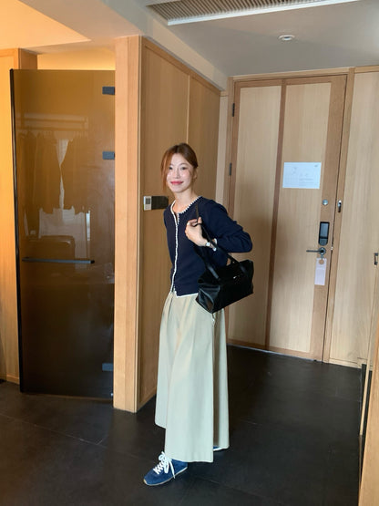 // 撞邊織紋包邊混羊毛CD