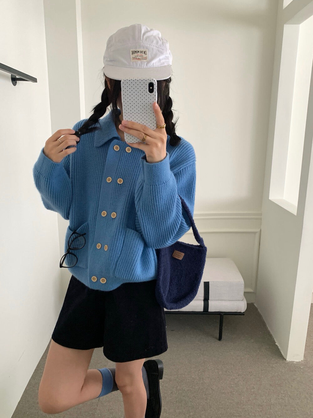 // 慵懶感雙排扣口袋翻領CD