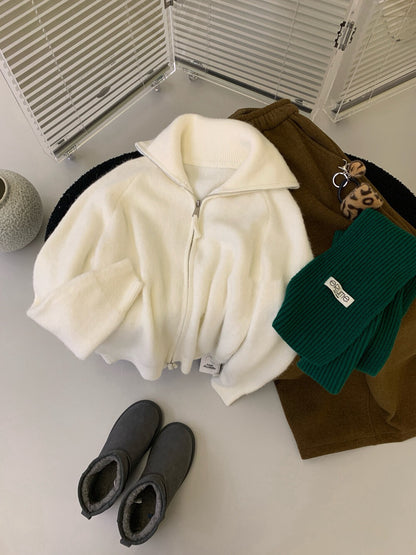 // 10%兔毛連糯拉鍊CD