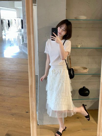 🌷 極美層層lace中裙