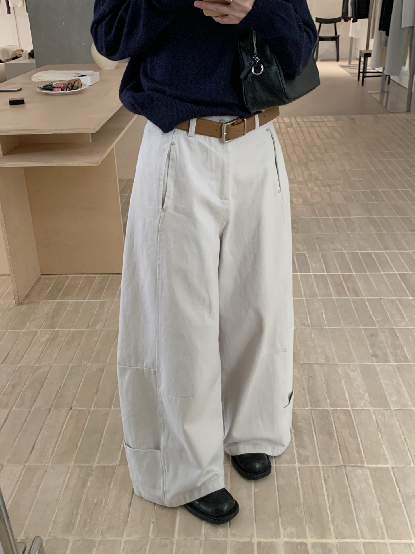 // 超帥特別口袋設計工裝褲