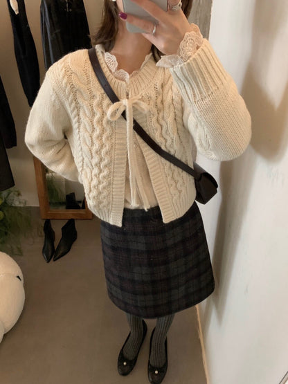 // 13%羊毛麻花綁帶CD