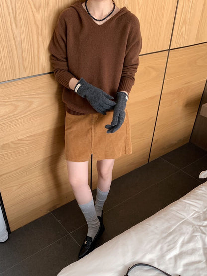 // 100%綿羊毛無縫一體連帽NT