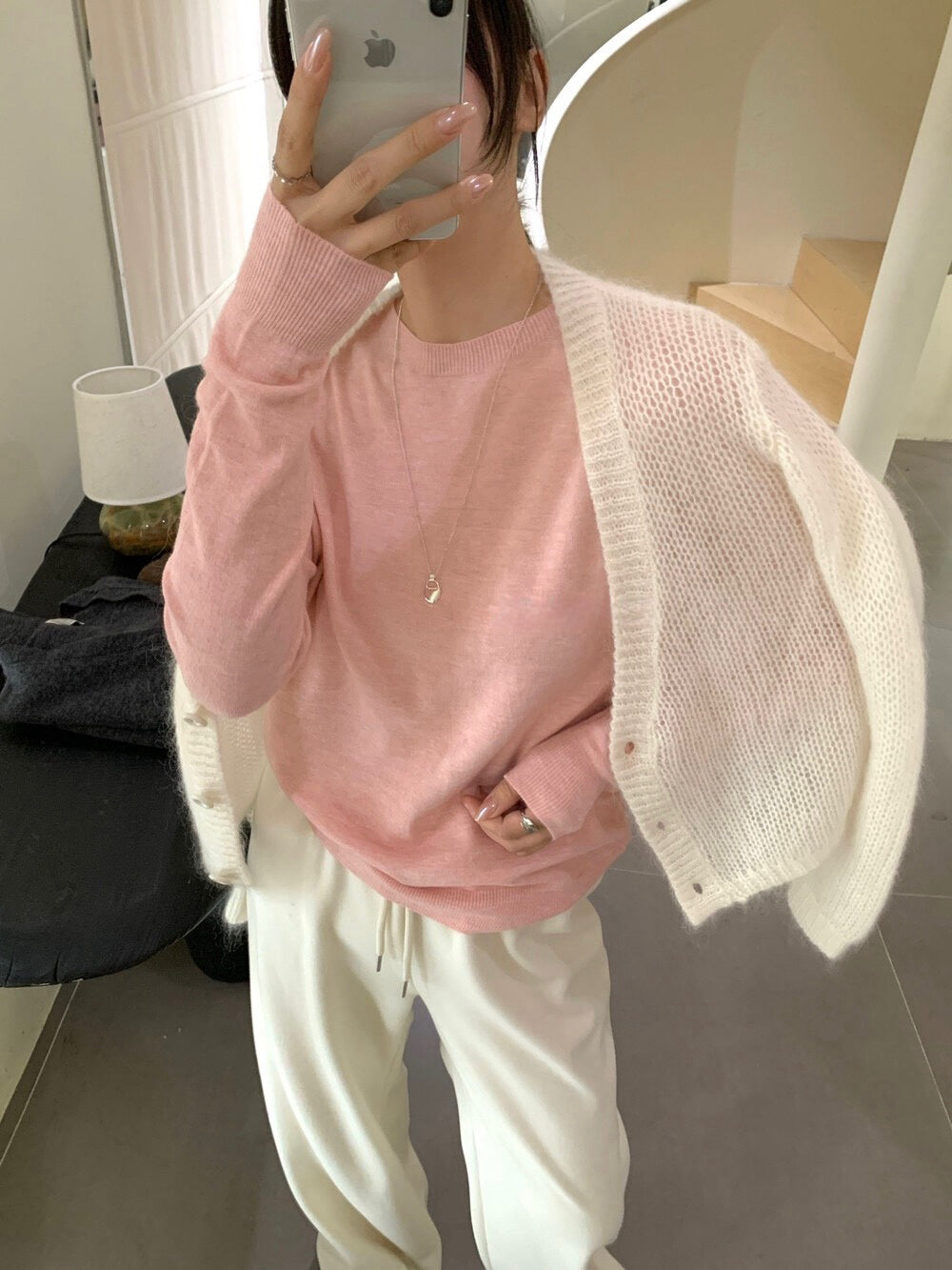 // 5%wool 20色親膚針織上衣