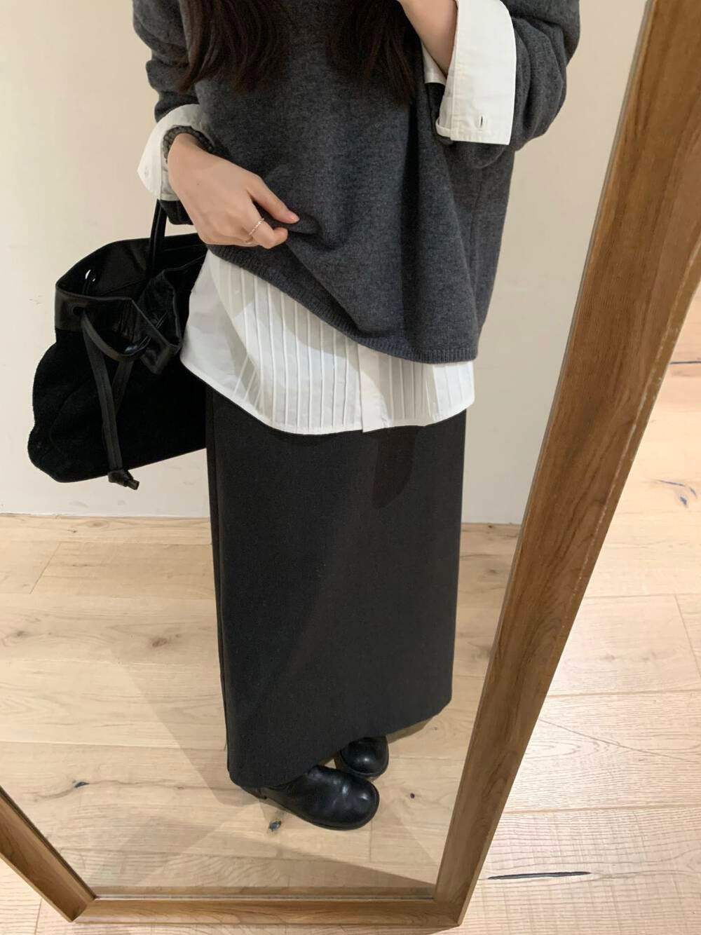 // 超百搭必入直筒中長裙