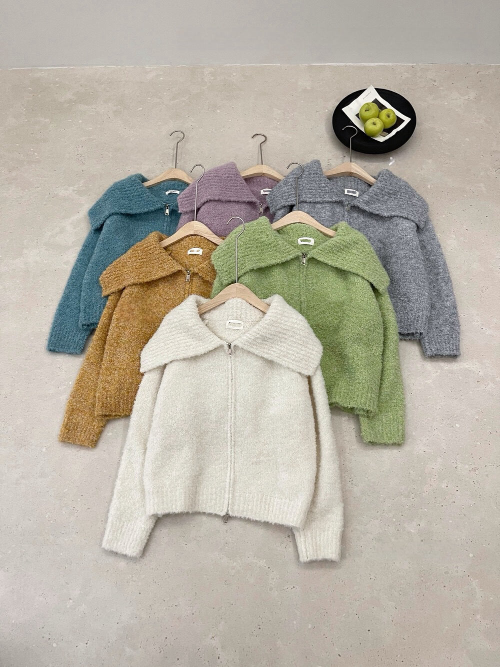 // 10%羊毛圈圈絨大翻領CD