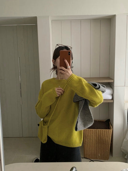 // 20%羊毛疏針圓領NT(連小袋仔)