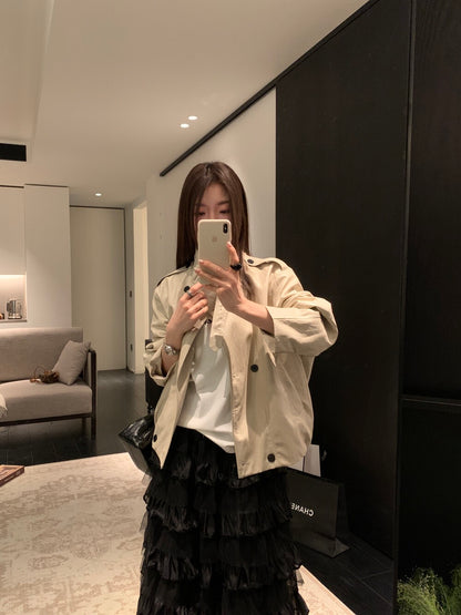 ☕️ 帥氣啞光質感立領彷皮外套