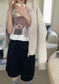 // 超舒服絨感小狗TEE