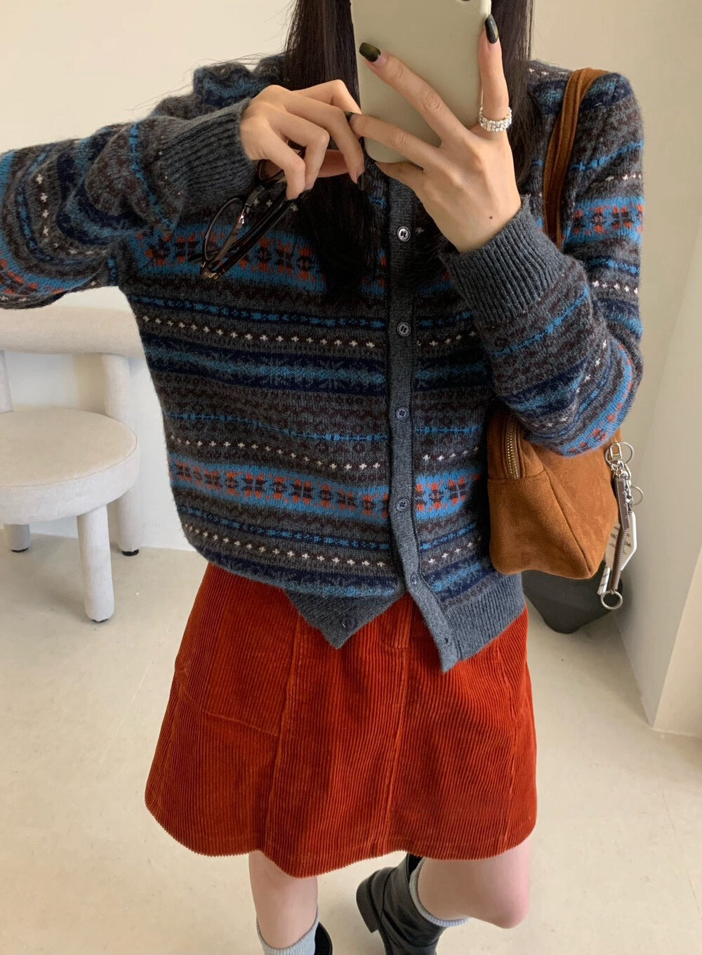 // 復古撞色民族patterns CD