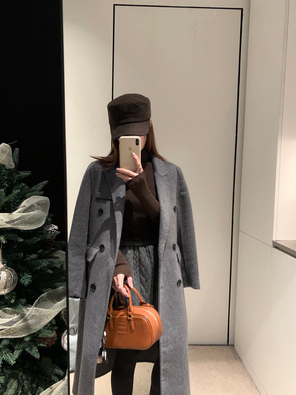 // 100%羊毛經典雙排扣手工外套