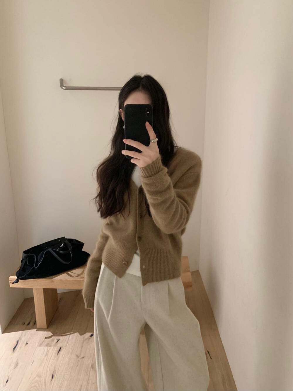 // 40%wool高品質v領開胸CD