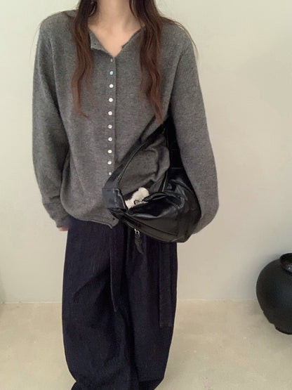 // 40%wool卷卷邊7色排扣CD