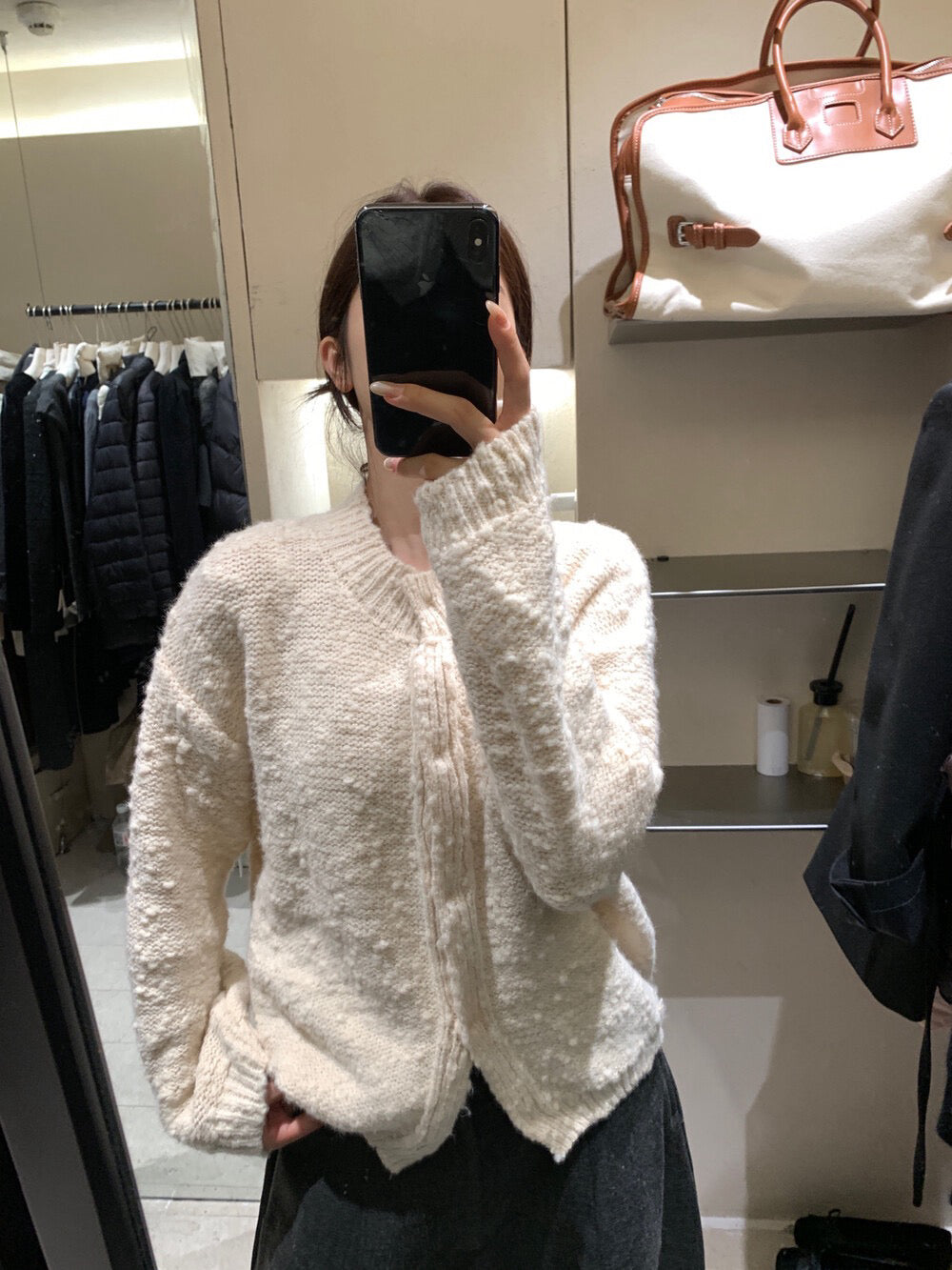 // 肌理感圓領混針感CD