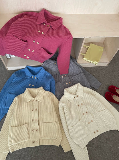 // 慵懶感雙排扣口袋翻領CD