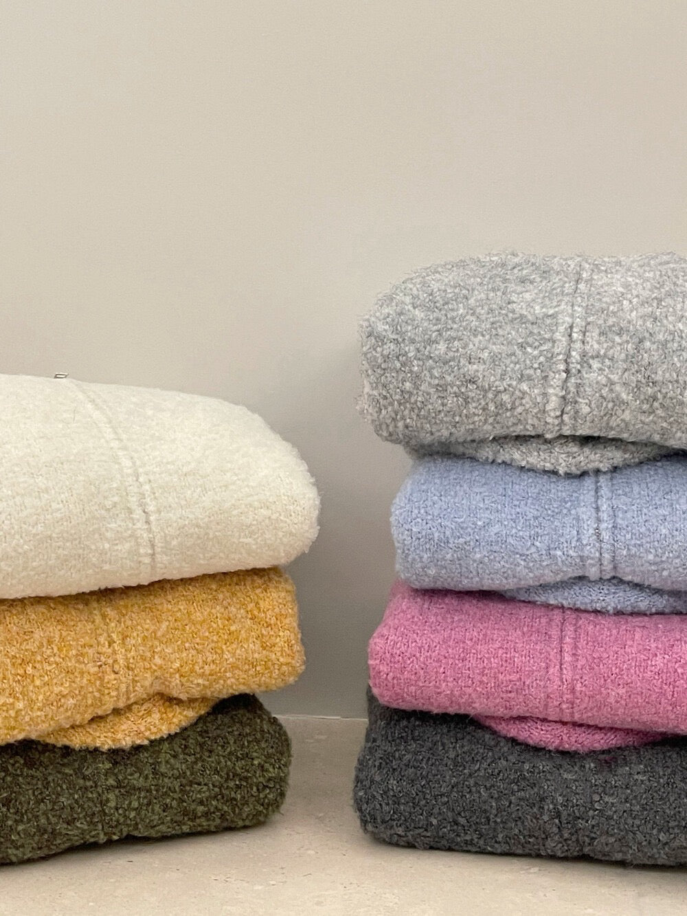 // 超軟糯圈圈羊毛連帽拉鍊CD