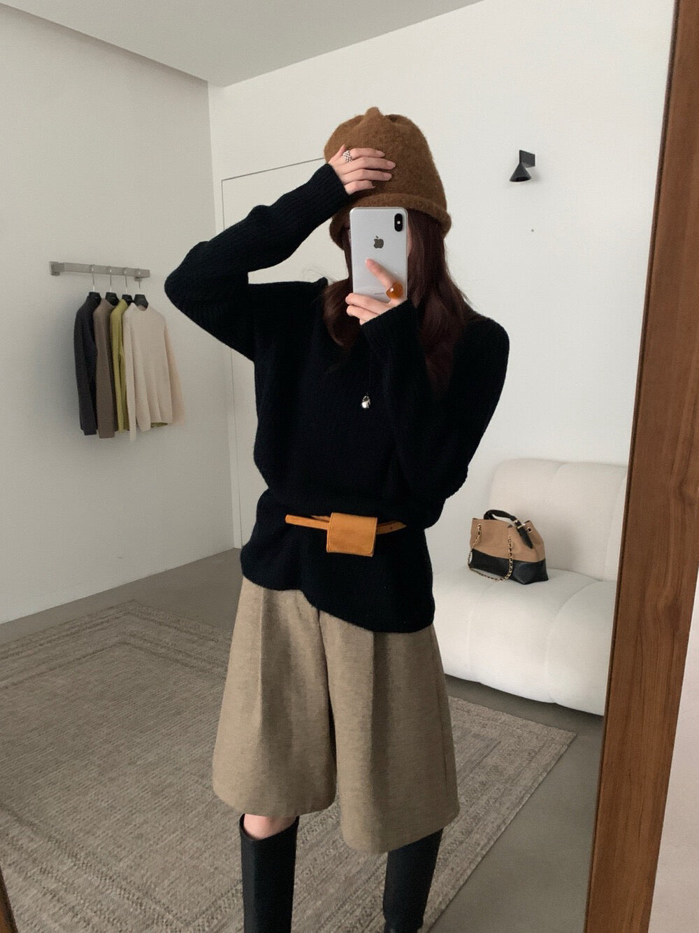 // 100%羊毛軟糯親膚半領坑紋NT