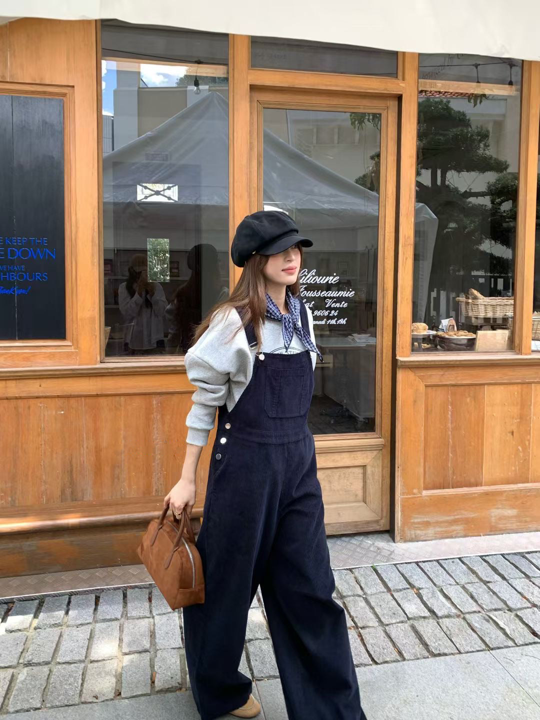 (部分現貨) // 調皮帥氣連身全長工人褲