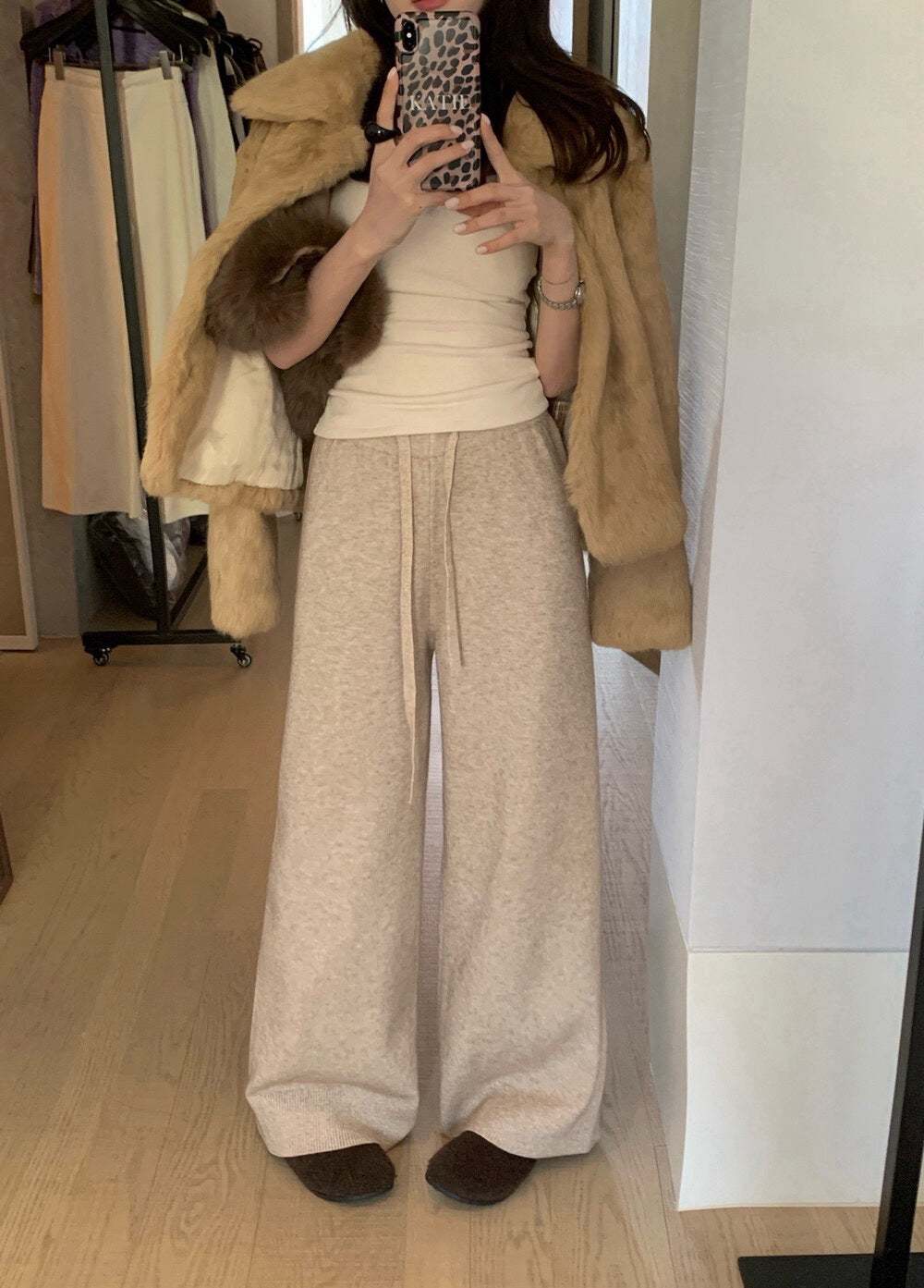 // 萬能百搭顯瘦針織休閒褲