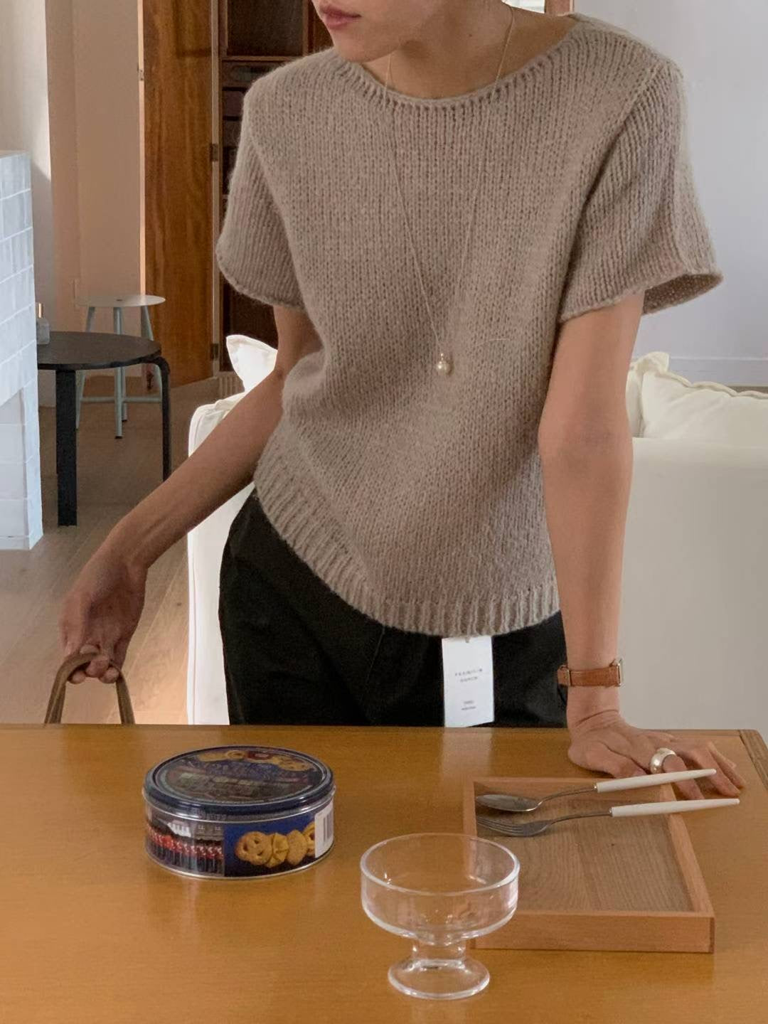 // alpaca手工織感短袖NT