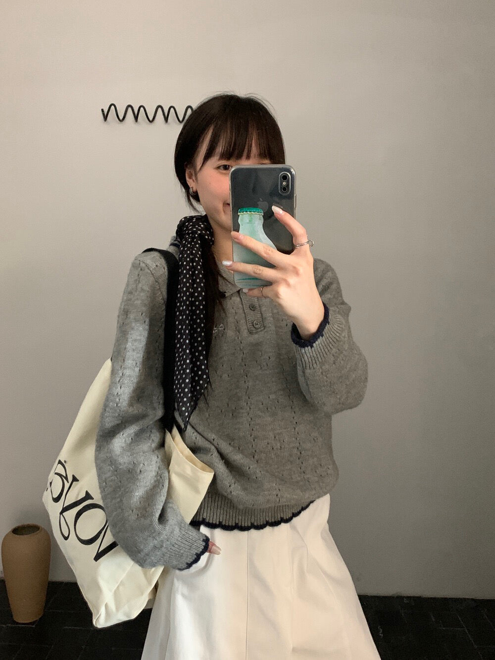 // 精緻蝴蝶結刺繡撞色包邊鈎花NT