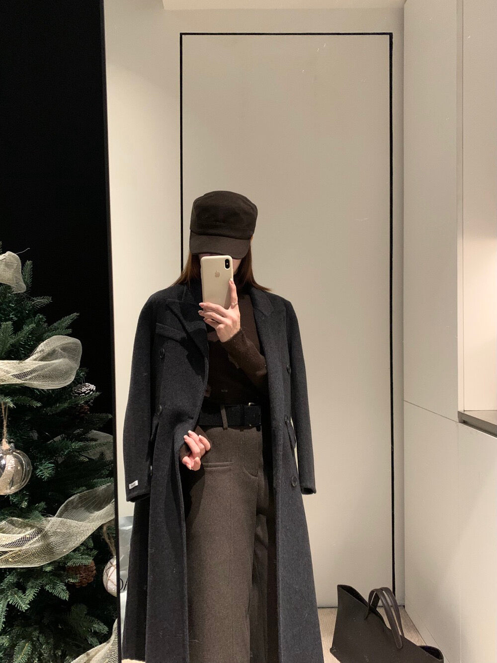 // 100%羊毛經典雙排扣手工外套