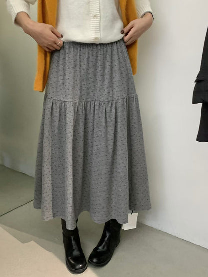 // 絨感小碎花蛋糕中裙