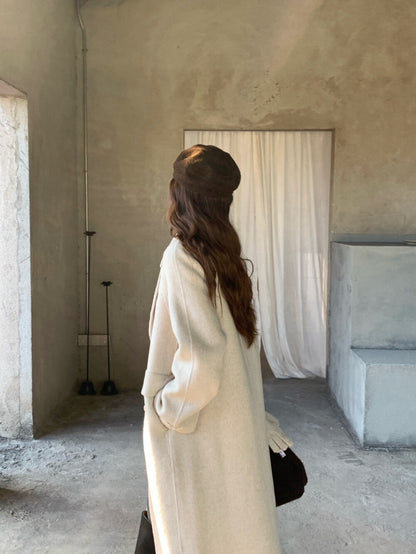 // 10%駱駝絨+90%羊毛超高質法式雙排扣手工外套