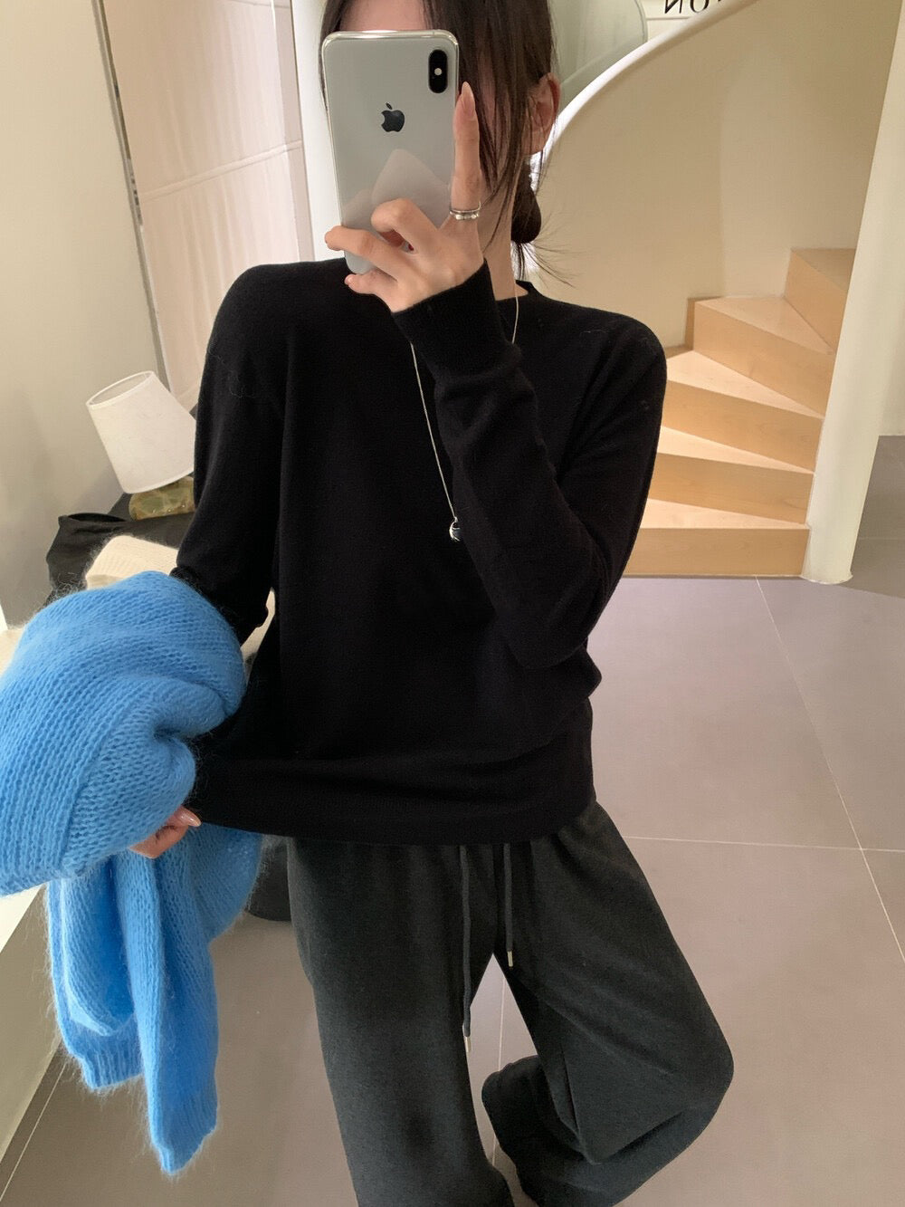 // 5%wool 20色親膚針織上衣