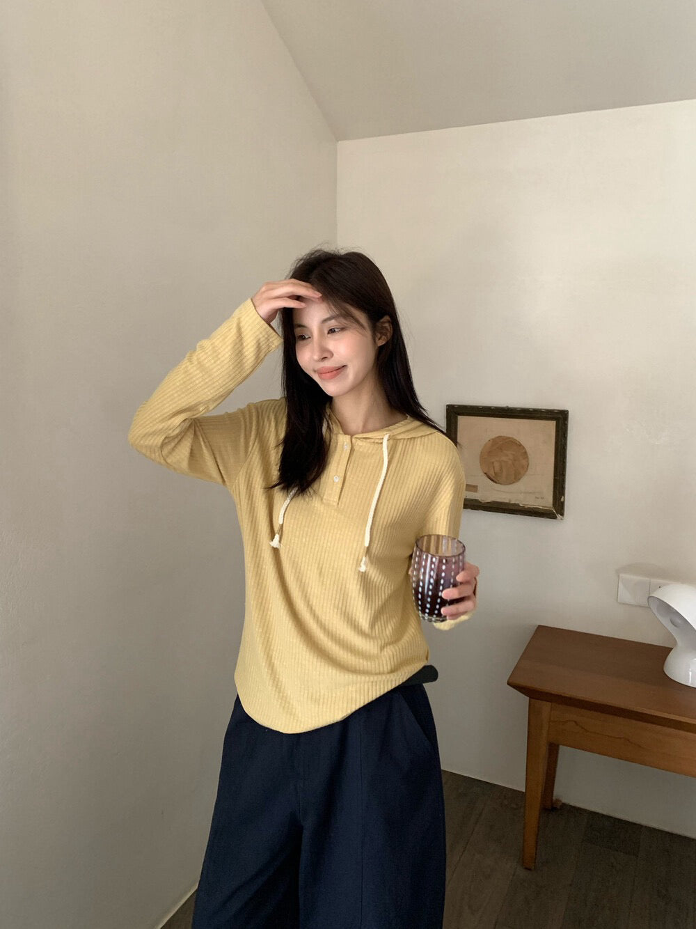 🕊️ 抽繩連帽親膚TEE