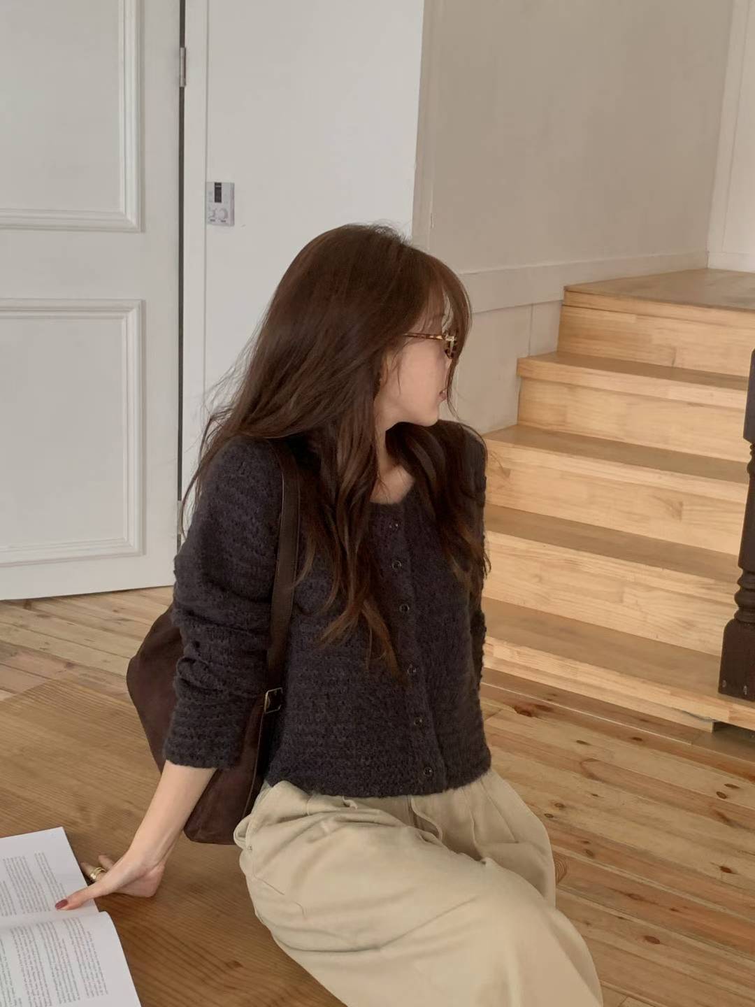 // 超美織紋短款羊毛CD