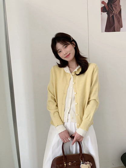 // 超美配色假兩件連帽外套NT