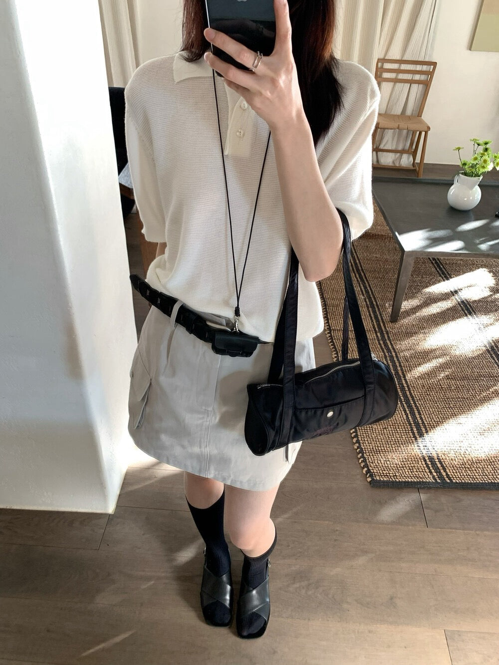 🧈 超美肌理感polo短袖針織