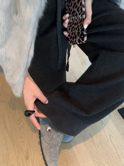 // 萬能百搭顯瘦針織休閒褲