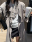 // 帥帥立領隨性trench coat