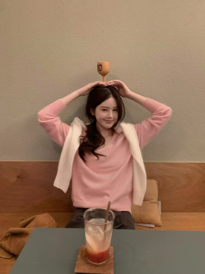 // ￼不易掉毛不易起球山羊絨毛衣