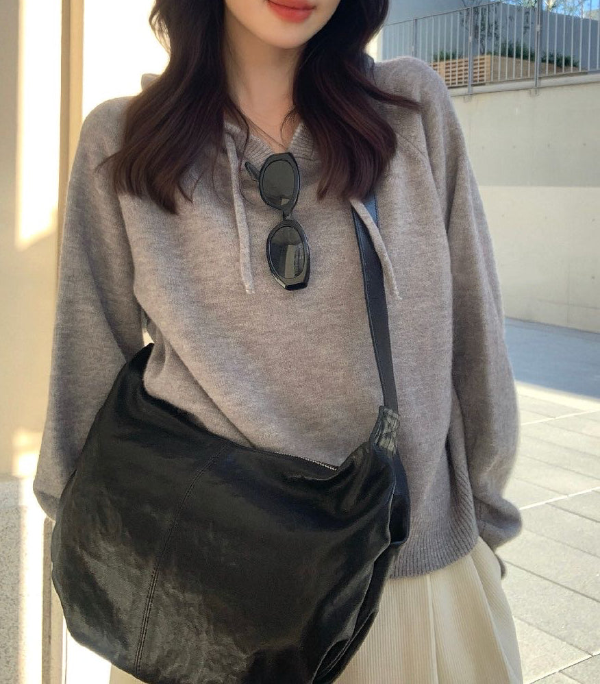 // 超軟糯北極絨連帽毛衣