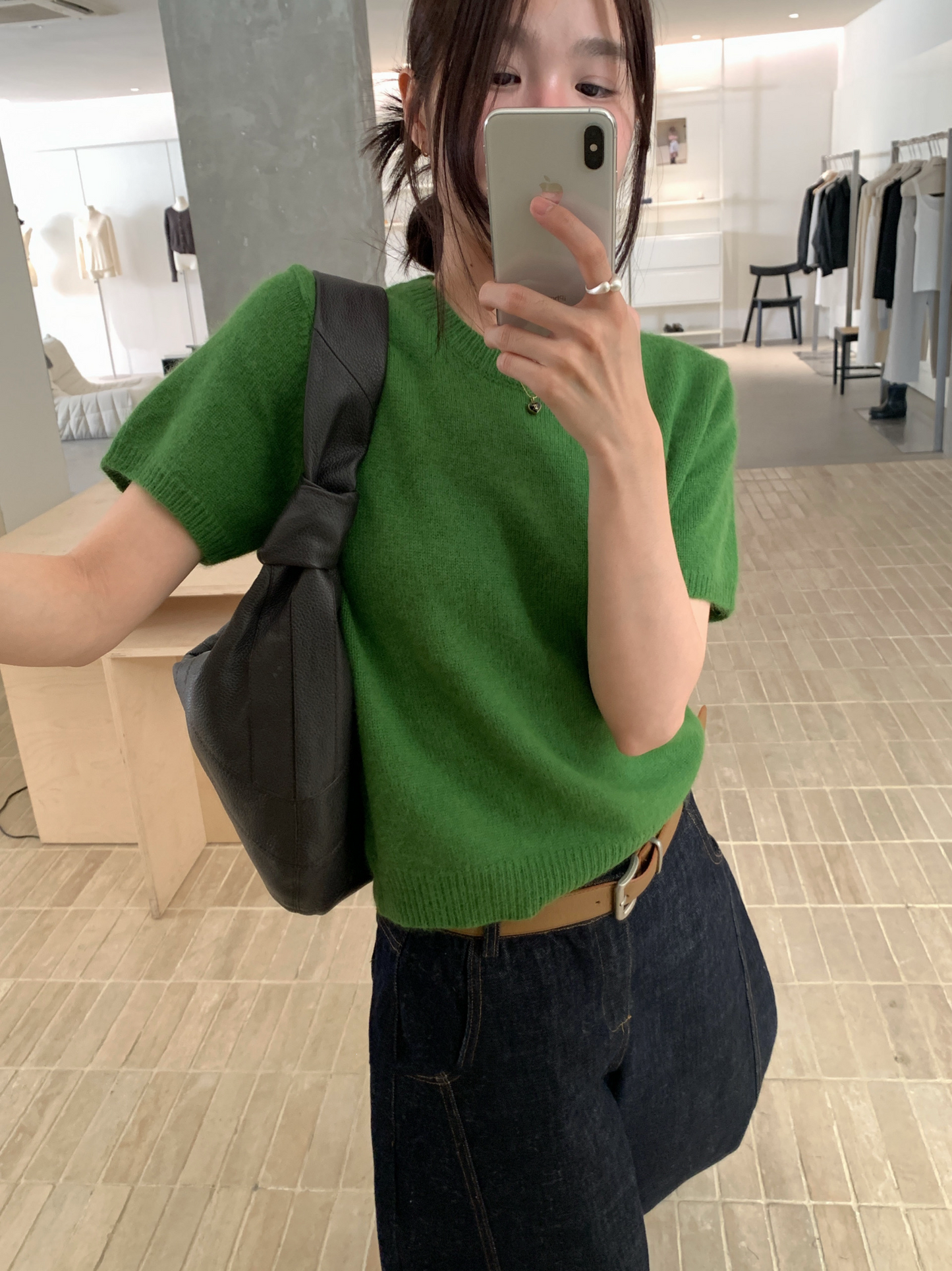 // 溫柔毛茸感raccoon短袖NT￼