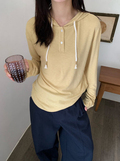 🕊️ 抽繩連帽親膚TEE