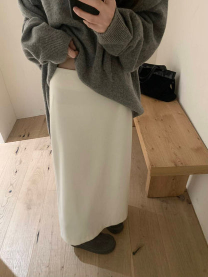 // 超百搭必入直筒中長裙