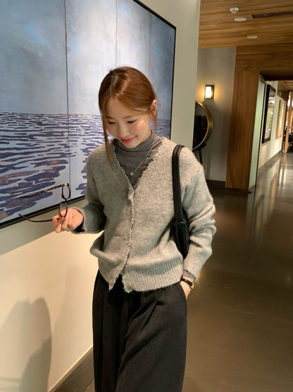 // 10%wool軟糯絨感鈎花邊CD