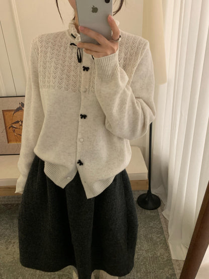 // 絲絨綁帶蝴蝶結鈕扣鈎花NT