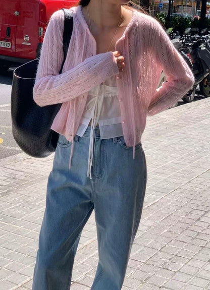 (現貨) // 鏤空鈎花綁帶花邊CD