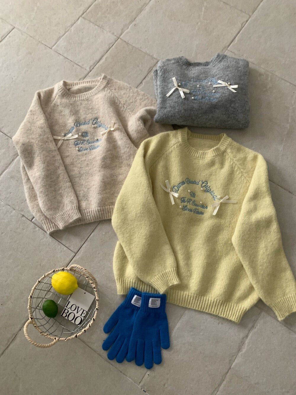 // 超美蝴蝶結絲帶加刺繡字NT