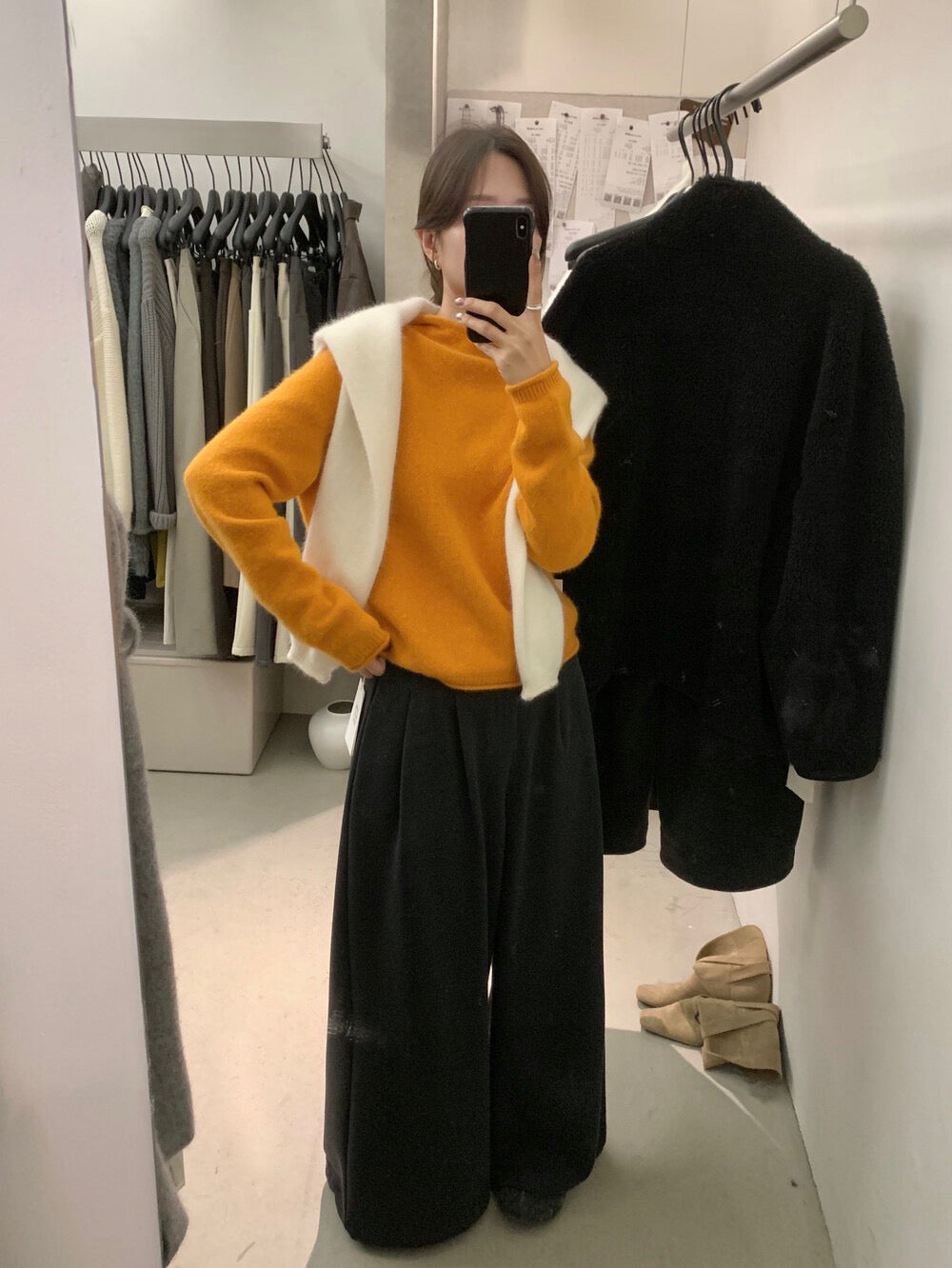 // 30%浣熊絨+30%羊毛保暖連帽毛衣