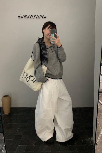 // 精緻蝴蝶結刺繡撞色包邊鈎花NT